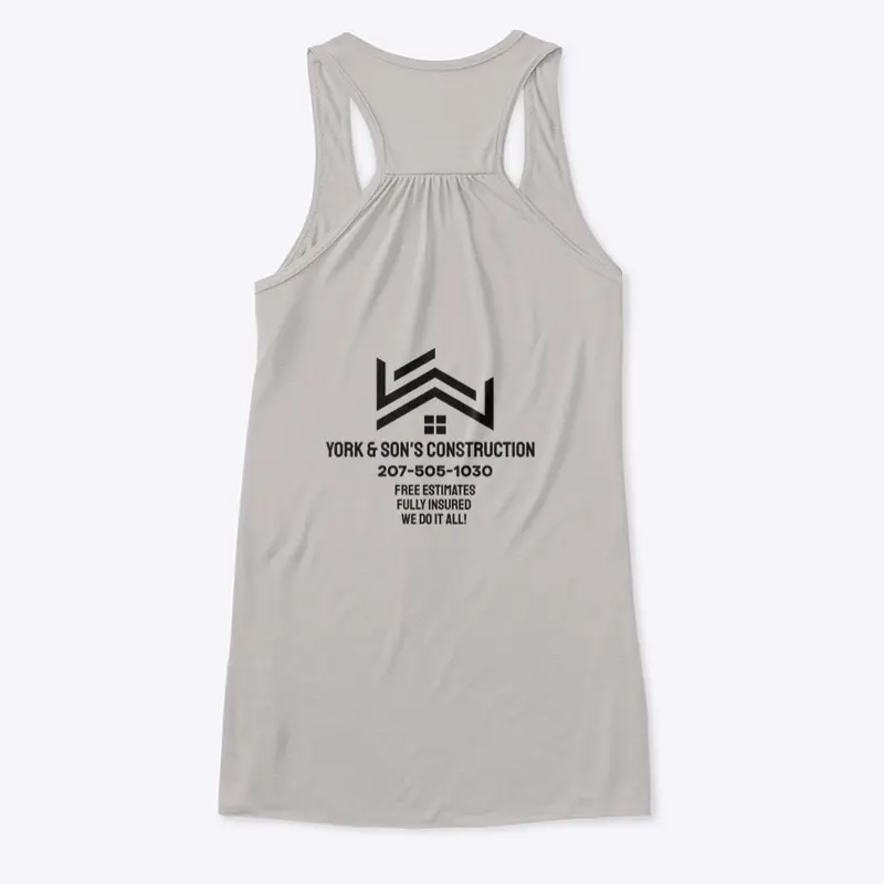 York & Son's Women's Tank (Black Logo)